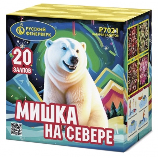 Салют Р7021 Мишка на севере, 20 залпов, 0,7