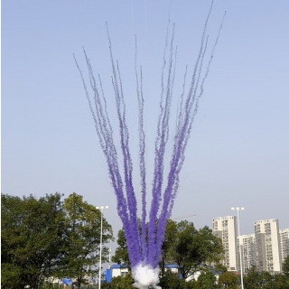 Дневной веерный салют СУ0502512 Фиолетовый, 25 залпов, 1,2