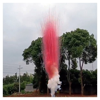 Дневной гендерный прямой салют СУ0101612 Red smoke mine, 16 залов, 1,2