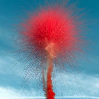 Дневной гендерный прямой салют СУ1107212 Красный, 72 залпа, 1,2